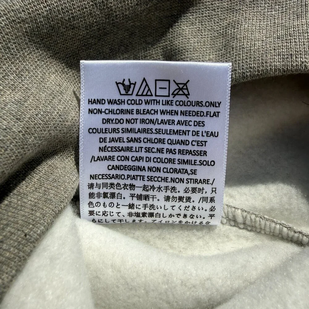 Fear of God Essentials Hoodie Grey Dark Oatmeal Size Small - Picture 8 of 11